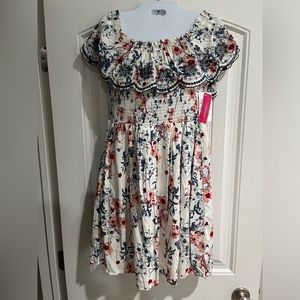 Women’s Floral Print Off the Shoulder Dress